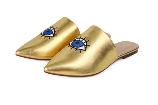 Mulees Nezha Leather - Embroidery Blue Eye