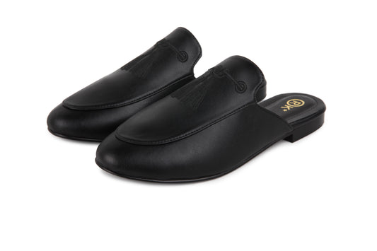 Mulees Queentown Leather - Embroidery Black Tassel