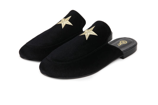 Mulees Queentown Velvet - Embroidery Gold Star