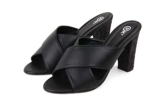Xtees - High Heels Box (Rough Glitter Black Heels)