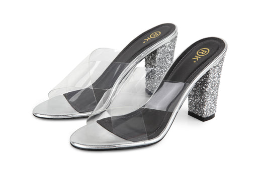 Xtees - High Heels Transparent (Rough Glitter Grey Heels)