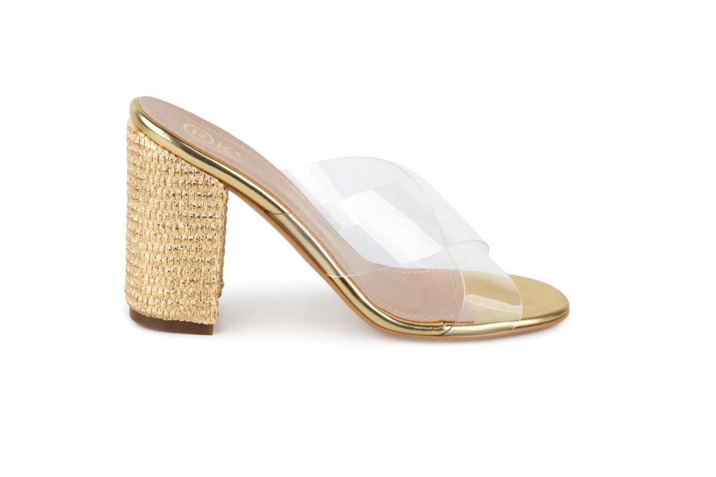 Xtees - High Heels Transparent (Straw Gold Heels)