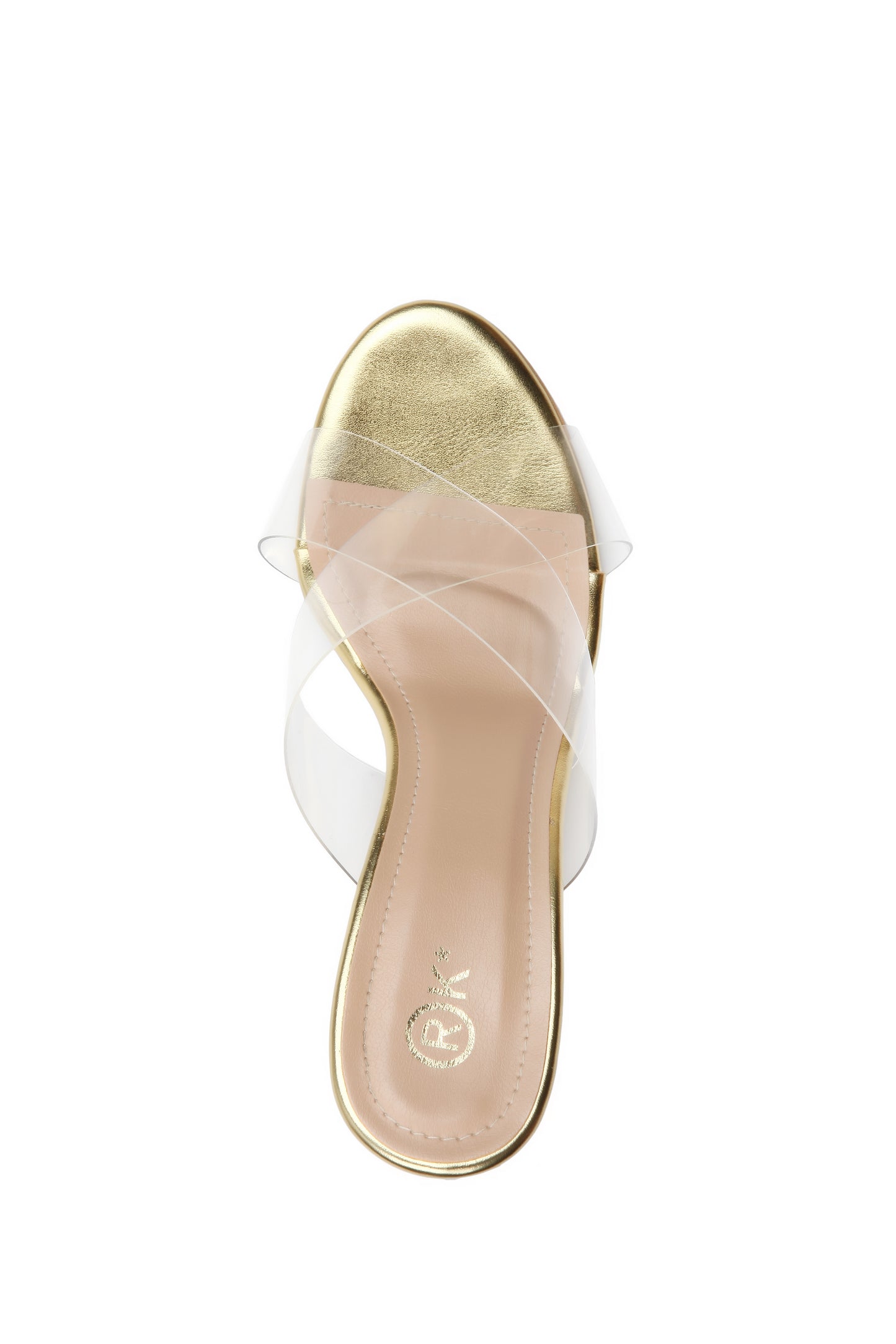 Xtees - High Heels Transparent (Straw Gold Heels)