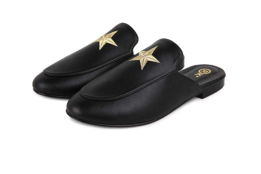 Mulees Queentown Leather - Embroidery Gold Star