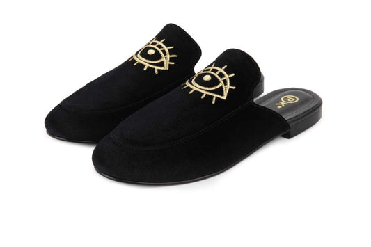 Mulees Queentown Velvet - Embroidery Gold Eye